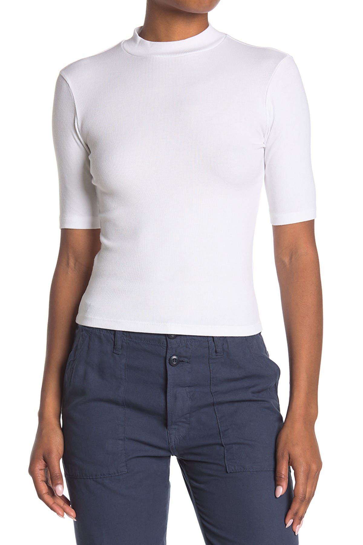 Stateside Womens Mock Sweatshirt
